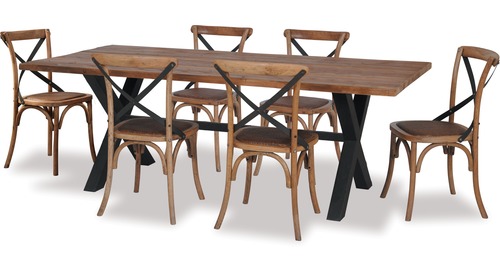 Cross 1800 7-pce Dining Suite Cross 1800 7-pce Dining Suite